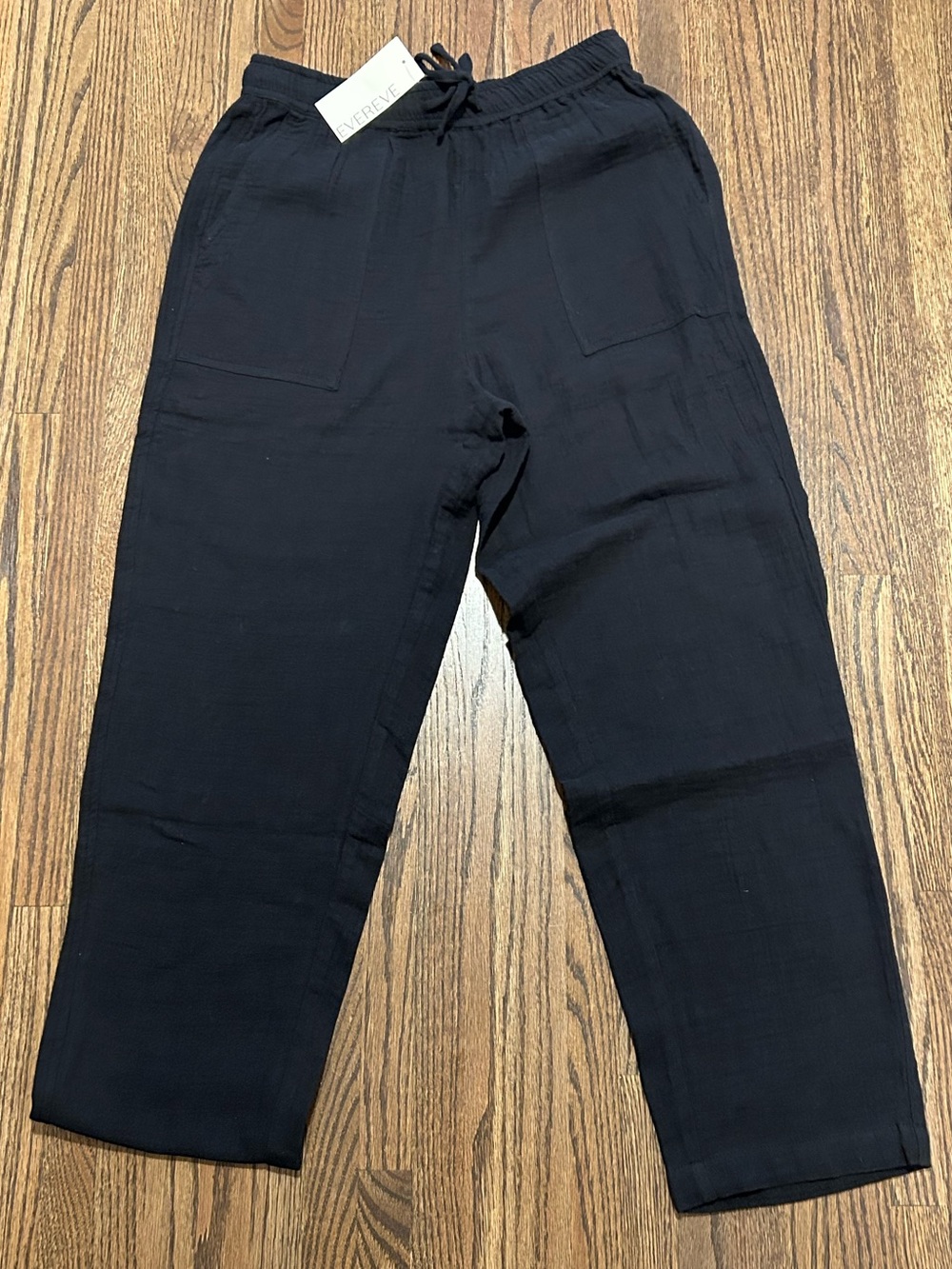 NWT Z Supply Hailey Gauze Pant Black Size Small 100% Cotton Pull On